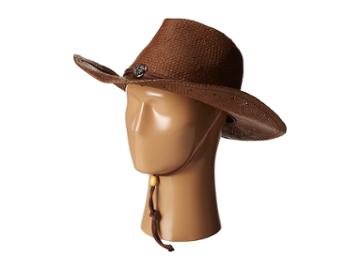 San Diego Hat Company - Pbc1030 Woven Paper Straw Cowboy W/ Chin Cord And Metal Trim