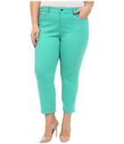 Nydj Plus Size - Plus Size Ira Slim Ankle In Jade Mint