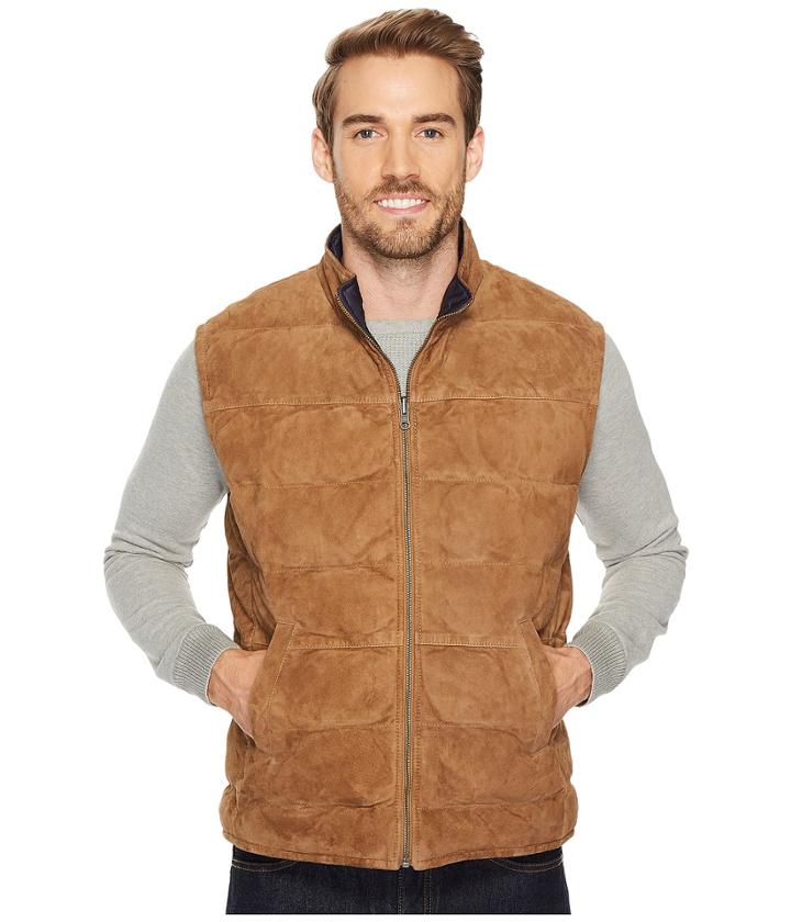 Stetson - Tan Suede Puffer Vest