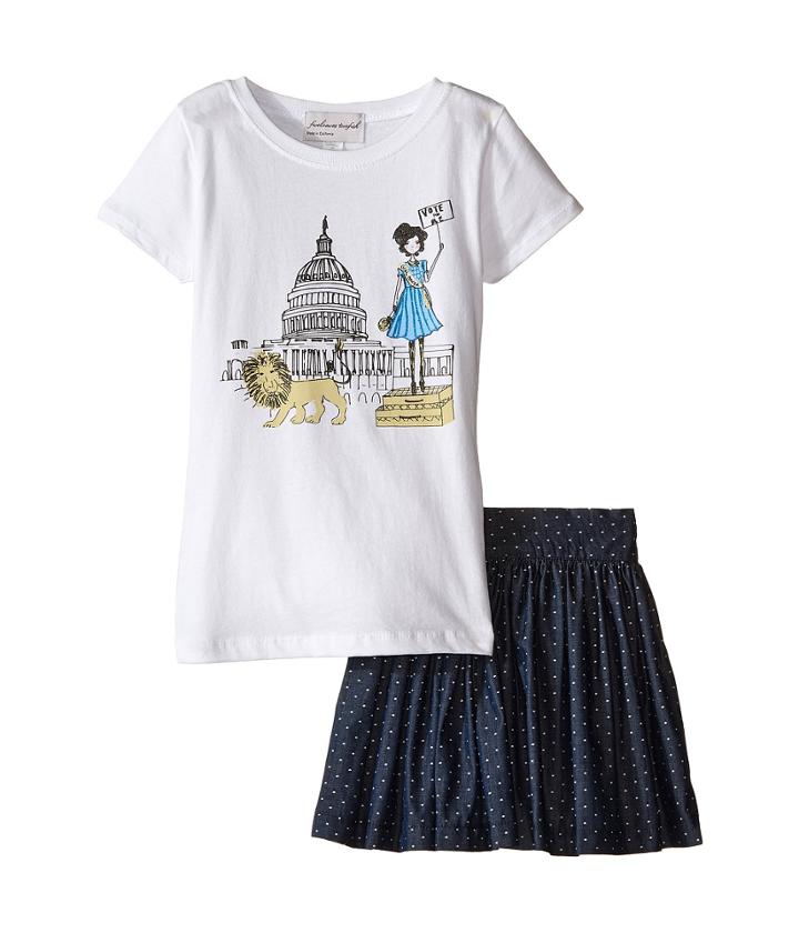 Fiveloaves Twofish - Hear Her Roar Set W/ Denim Skirt