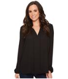 Stetson - 1494 Poly Crepe Shirred Blouse