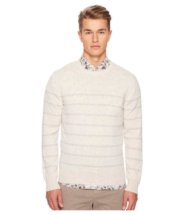 Eleventy - Narrow Stripes Cashmere Crew Neck Sweater