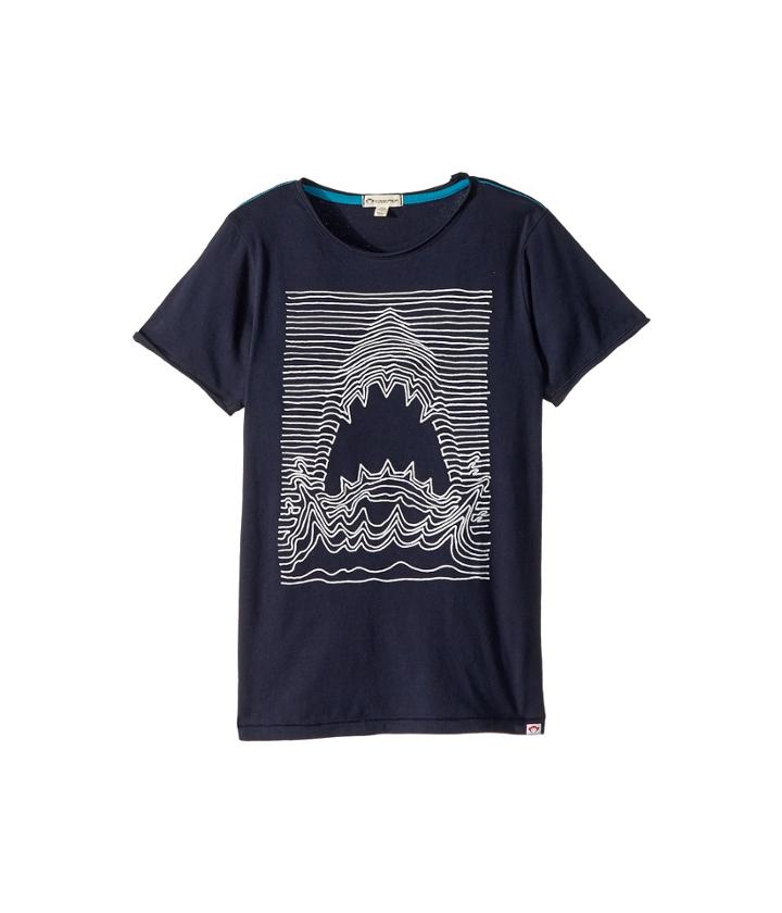 Appaman Kids - Shark Line Draw Extra Soft Short Sleeve Tee