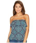 Roxy - Ocean Zebra Printed Spaghetti Strap