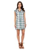 Jack By Bb Dakota - Katrin Pastel Plaid Crinkle Gauze Shirtdress