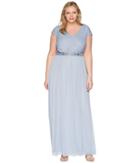Adrianna Papell - Plus Size Long Shirred Dress