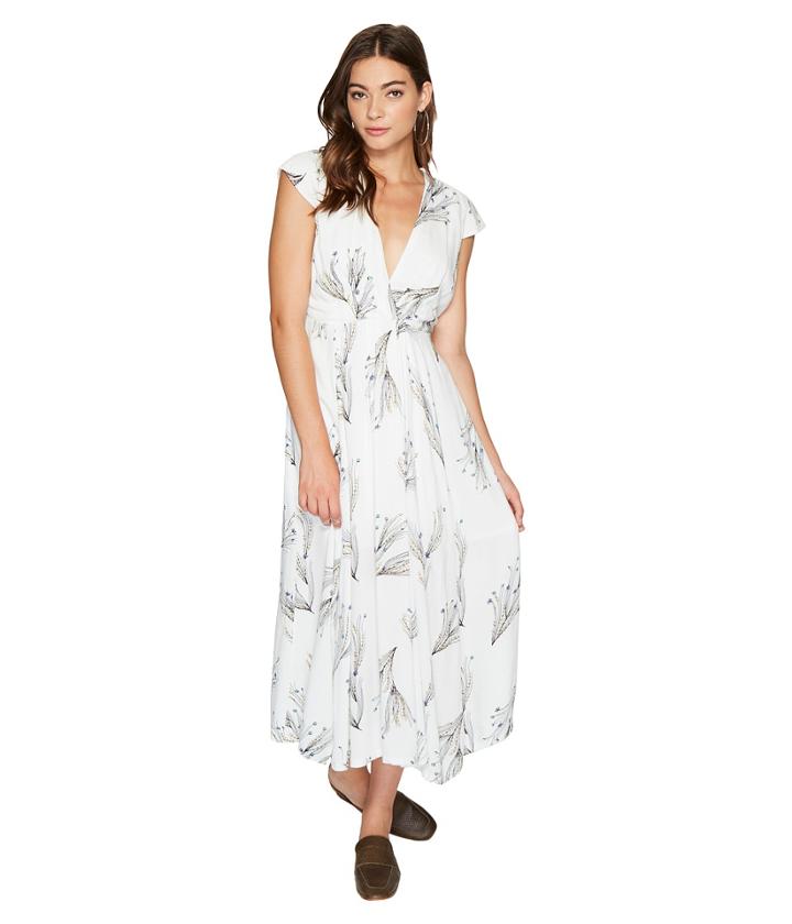 Free People - Printed Retro Midi Dress