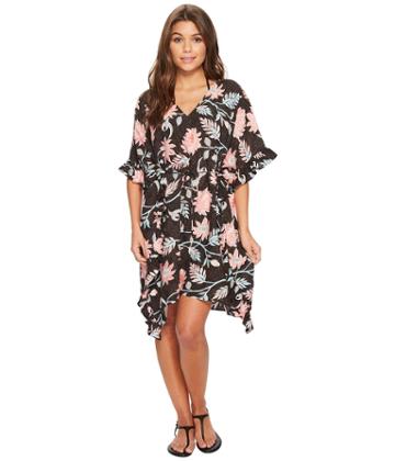 Seafolly - Bali Hai Ruffle Kaftan Cover-up