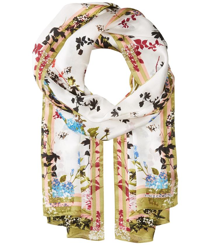 Vince Camuto - Shadow Blossoms Silk Oblong