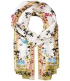 Vince Camuto - Shadow Blossoms Silk Oblong