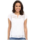 Lucky Brand - Slit Neck Blouse