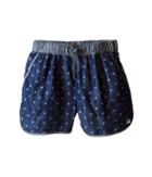 Appaman Kids - Soft Chambray Harper Track Shorts With Bleached Star Design