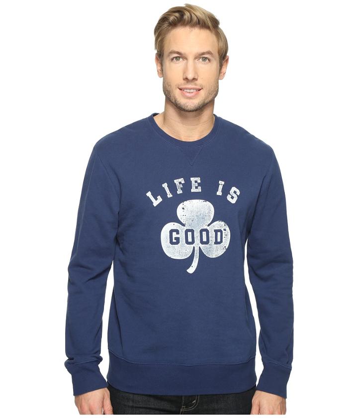 Life Is Good - Shamrock Go-to Crew Sweatshirt
