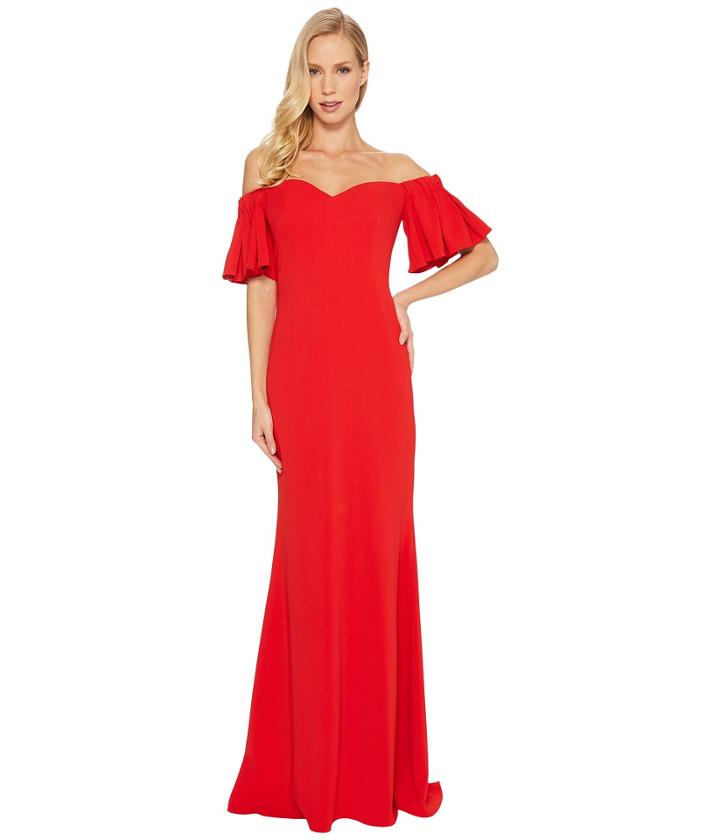 Badgley Mischka - Off The Shoulder Ribbon Back