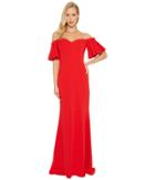 Badgley Mischka - Off The Shoulder Ribbon Back
