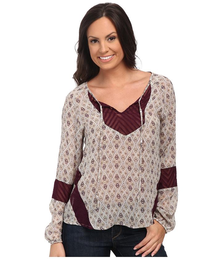 Cruel - Peasant Blouse Textured Chiffion