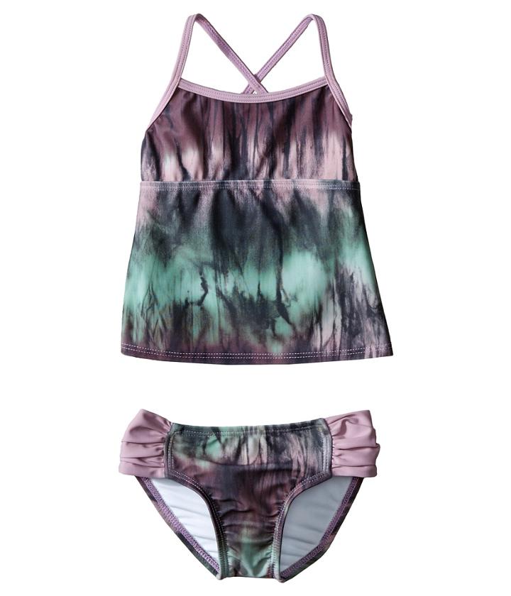 Hurley Kids - To Dye For Tankini Top Tab Side Bottom