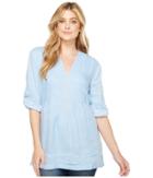 Dylan By True Grit - Pintuck Washed Linen Tunic