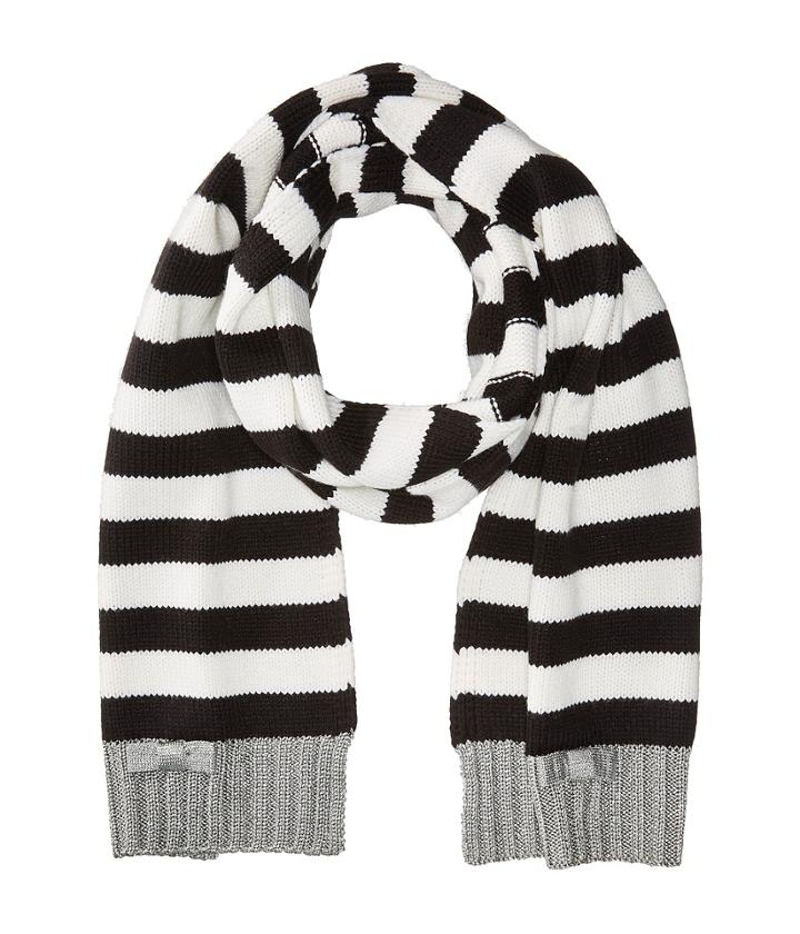 Kate Spade New York - Bold Stripe With Metallic Tipping Muffler