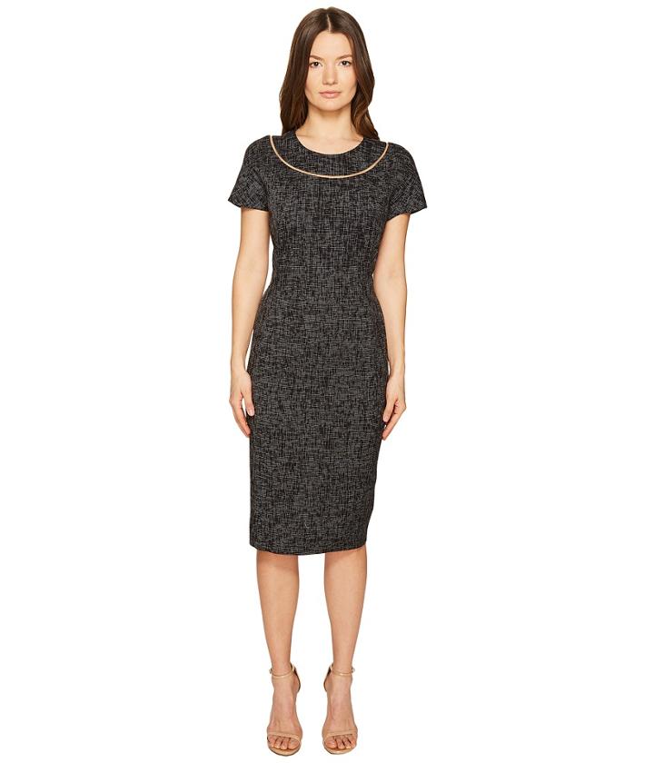 Escada - Dsill Short Sleeve Fitted Dress