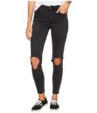 Free People - High-rise Busted Skinny In Carbon