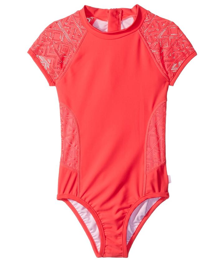 Seafolly Kids - Summer Essentials Short Sleeve Surf Tank One-piece