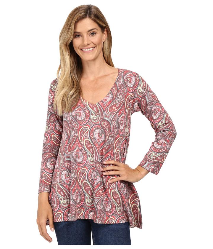 Nally &amp; Millie - Red Paisley Tunic