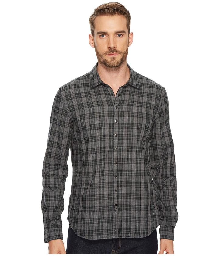 John Varvatos Star U.s.a. - Plaid Snap Front Sport Shirt