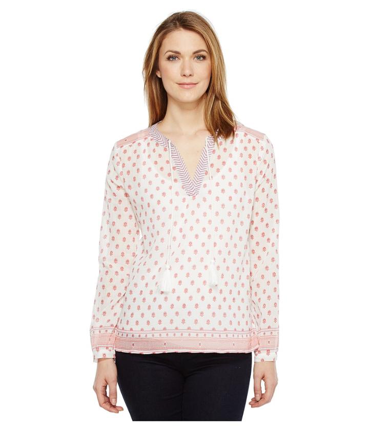 Dylan By True Grit - Gauzy Parker Peasant Long Sleeve Blouse