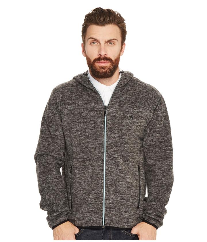 Original Penguin - Zip Front Heathered Fleece Jacket