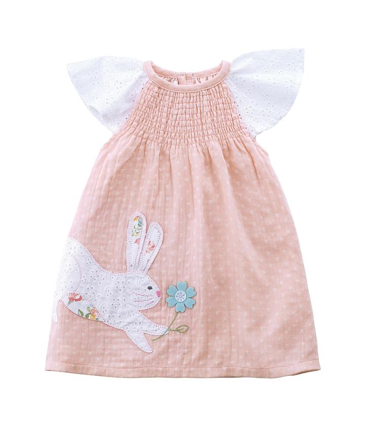 Mud Pie - Easter Bunny Smocked Dress