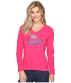 Life Is Good - Tropical Fish Engraved Long Sleeve Crusher Vee
