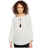 Ivanka Trump - Cotton Long Sleeve With Tie Blouse
