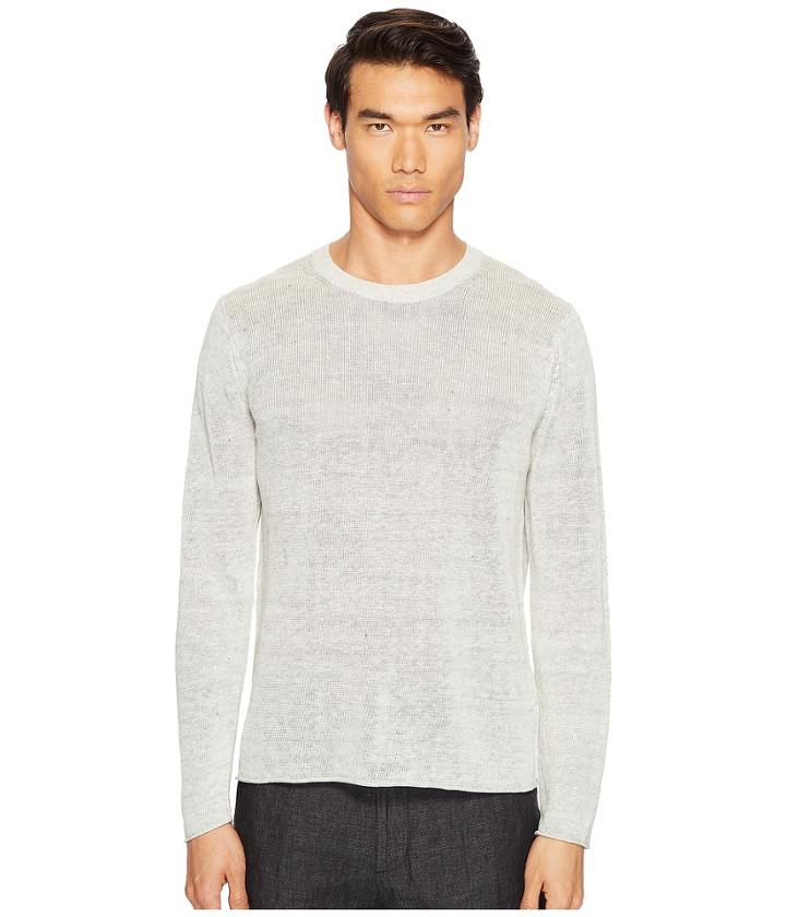 Vince - Raw Edge Long Sleeve Crew Neck Sweater
