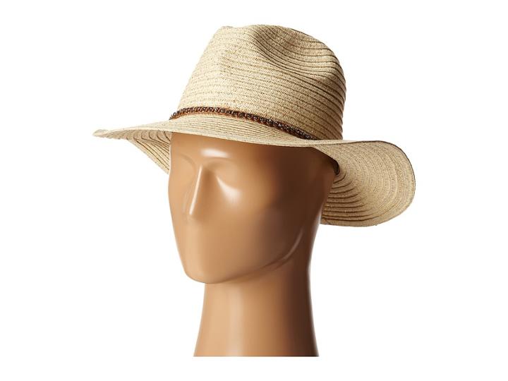San Diego Hat Company - Pbf6174 Paper Braid Panama Fedora W/ Diamond Band