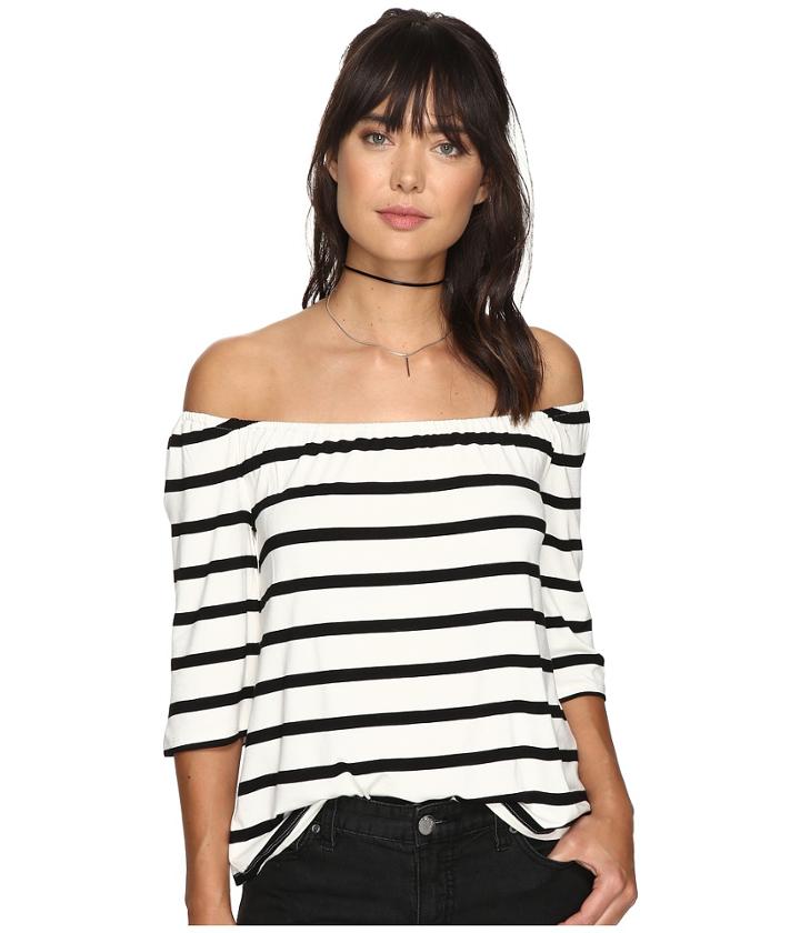 Bb Dakota - Geri Striped Off The Shoulder Top