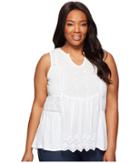Lucky Brand - Plus Size Woven Mixed Shell