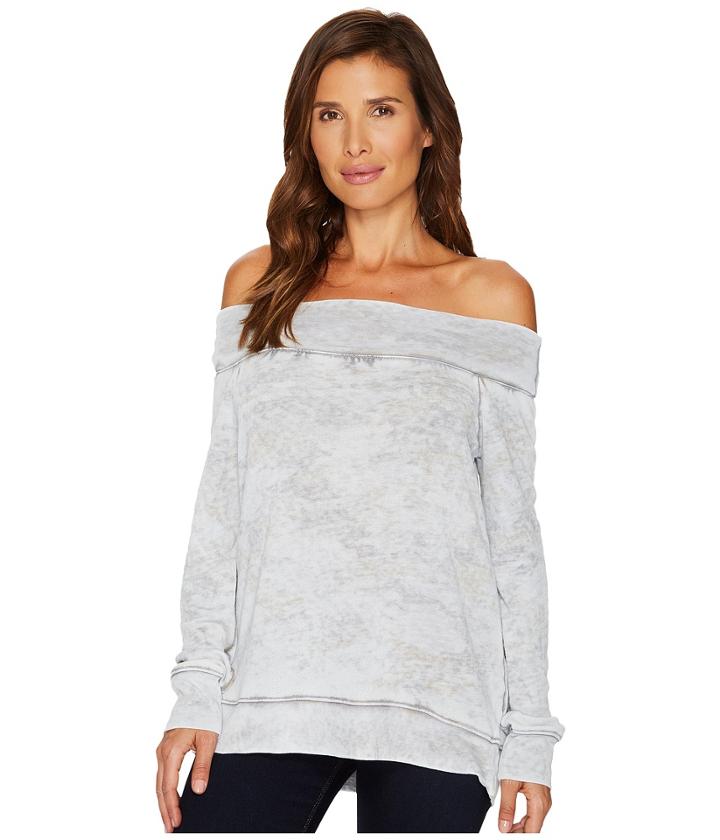 Allen Allen - Camo Long Sleeve Off The Shoulder