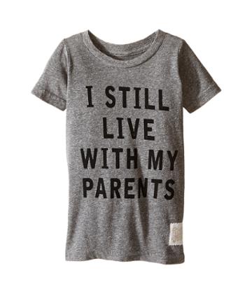 The Original Retro Brand Kids - I Still Live With My Parents Short Sleeve Tri-blend Tee