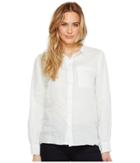 Dylan By True Grit - Luxe Linen Long Sleeve One-pocket Boyfriend Shirt
