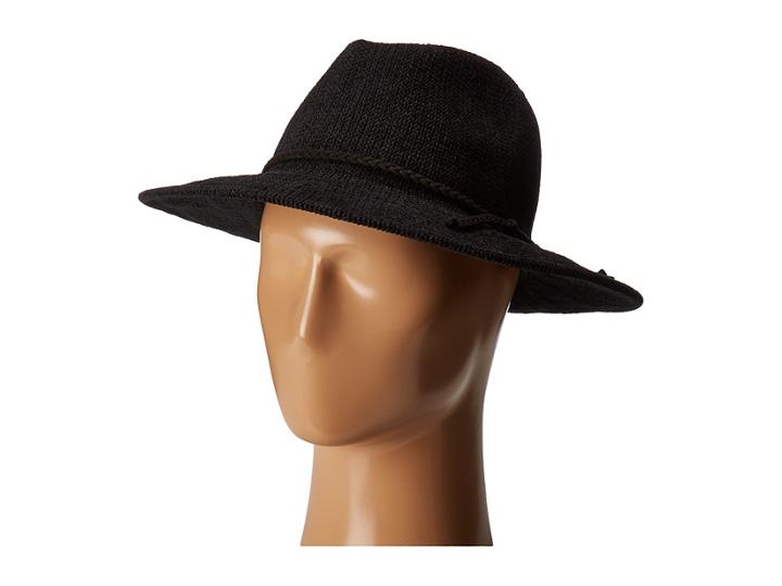 San Diego Hat Company - Cth8078 Knit Fedora With Braided Faux Suede