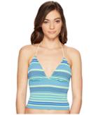 Polo Ralph Lauren - Playa Stripe Cropped Halterkini Top