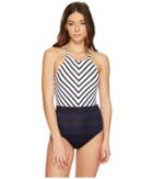 Tommy Bahama - Channel Surfing High-neck One-piece Swimsuit
