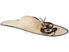 San Diego Hat Company - Drs1016 Oversized Fascinator W/ Feathered Rosette