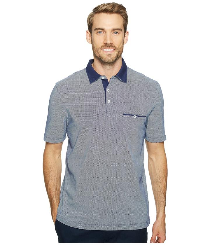 Thomas Dean &amp; Co. - Cotton Overdye Print Polo