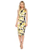 Christin Michaels - Helene Cap Sleeve Midi Dress