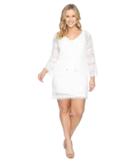 Adrianna Papell - Lace Long Sleeve Dress