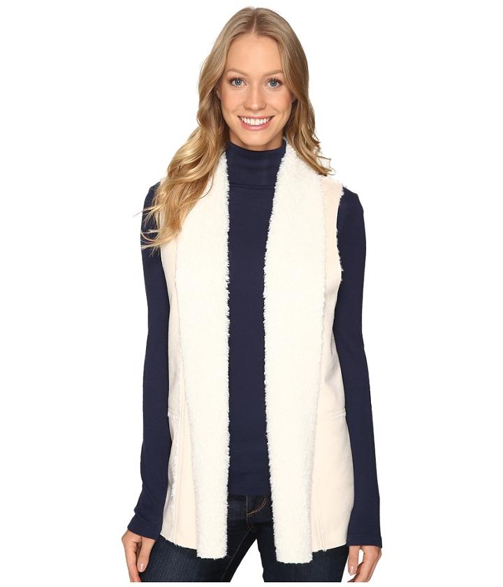 Karen Kane - Faux Suede Shearling Vest