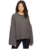 Two By Vince Camuto - Bell Sleeve Mock Neck French Terry Top