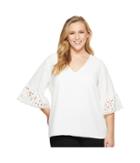Calvin Klein Plus - Plus Size Long Sleeve Blouse With Sleeve Detail